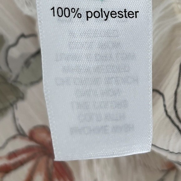 Maurices Womens Plus Size 0 Kimono Top 14W Sheer Floral Print Lace Up V Neck - Picture 13 of 13